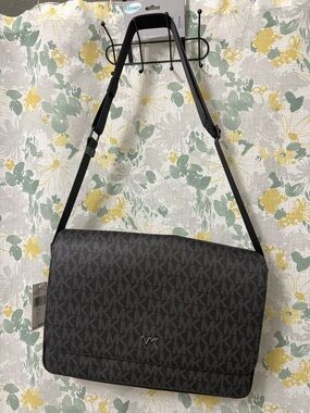Michael Kors Black Monogram Laptop Bag